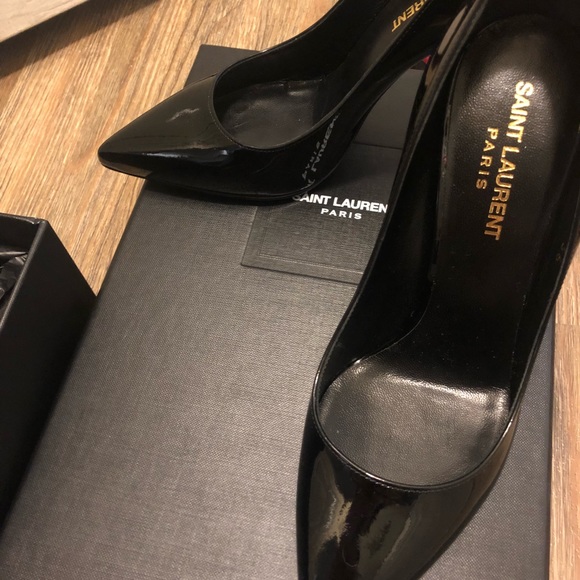NEW IN BOX Saint Laurent Patent Leather High heels - Picture 3 of 8